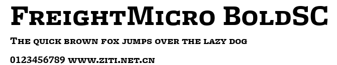 FreightMicro BoldSC.ttf字體轉換器圖片