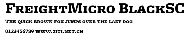 FreightMicro BlackSC.ttf字體轉換器圖片