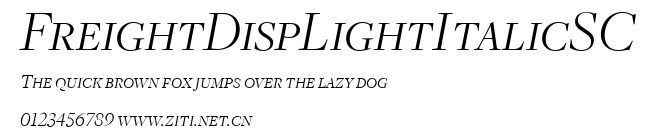 FreightDispLightItalicSC.ttf字體轉換器圖片
