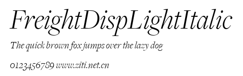 FreightDispLightItalic.ttf字體轉換器圖片