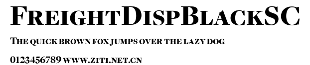 FreightDispBlackSC.ttf字體轉換器圖片