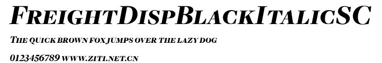 FreightDispBlackItalicSC.ttf字體轉換器圖片