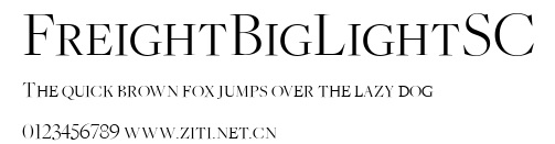 FreightBigLightSC.ttf字體轉換器圖片