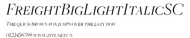 FreightBigLightItalicSC.ttf字體轉換器圖片