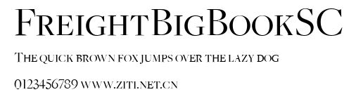 FreightBigBookSC.ttf字體轉換器圖片