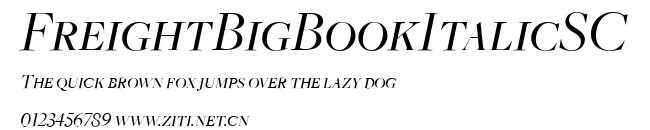 FreightBigBookItalicSC.ttf字體轉換器圖片