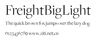 FreightBigLight.ttf字體轉換器圖片