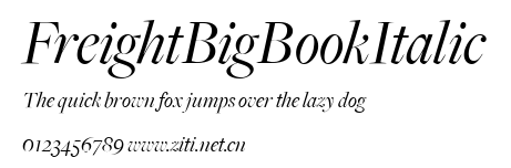 FreightBigBookItalic.ttf字體轉換器圖片