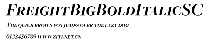FreightBigBoldItalicSC.ttf字體轉換器圖片