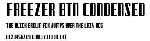Freezer BTN Condensed.ttf字體轉換器圖片