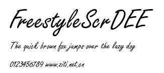 FreestyleScrDEE.ttf字體轉換器圖片