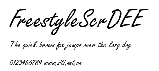 FreestyleScrDEE.ttf字體轉換器圖片