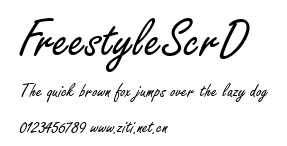 FreestyleScrD.ttf字體轉換器圖片