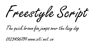 Freestyle Script.ttf字體轉換器圖片