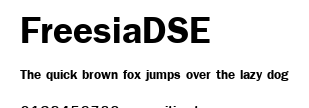 FreesiaDSE.ttf字體轉換器圖片