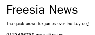 Freesia News.ttf字體轉換器圖片