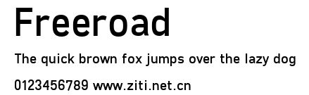 Freeroad.ttf字體轉換器圖片
