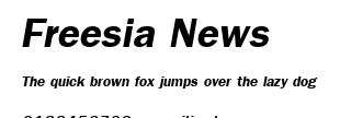 Freesia News.ttf字體轉換器圖片