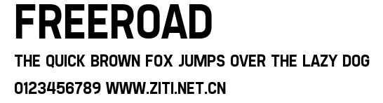 Freeroad.ttf字體轉換器圖片