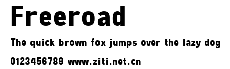 Freeroad.ttf字體轉換器圖片