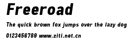 Freeroad.ttf字體轉換器圖片