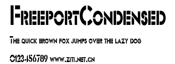 FreeportCondensed.ttf字體轉換器圖片