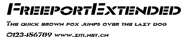 FreeportExtended.ttf字體轉換器圖片