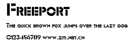 Freeport.ttf字體轉換器圖片