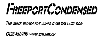 FreeportCondensed.ttf字體轉換器圖片