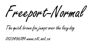 Freeport-Normal.ttf字體轉換器圖片