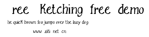 Free Sketching_free-demo.ttf字體轉換器圖片