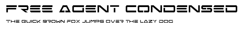 Free Agent Condensed.ttf字體轉換器圖片