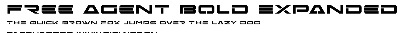 Free Agent Bold Expanded.ttf字體轉換器圖片