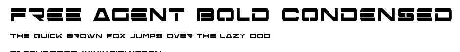 Free Agent Bold Condensed.ttf字體轉換器圖片