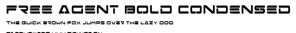 Free Agent Bold Condensed.ttf字體轉換器圖片