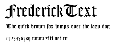 FrederickText.ttf字體轉換器圖片