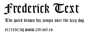 Frederick Text.ttf字體轉換器圖片