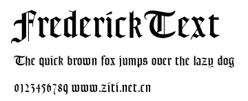 FrederickText.ttf字體轉換器圖片