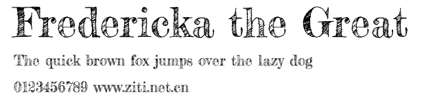 Fredericka the Great.ttf字體轉換器圖片