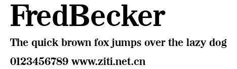FredBecker.ttf字體轉換器圖片