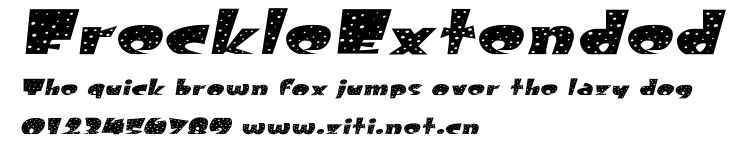FreckleExtended.ttf字體轉換器圖片