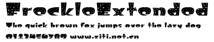 FreckleExtended.ttf字體轉換器圖片