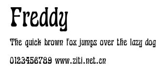 Freddy.ttf字體轉換器圖片