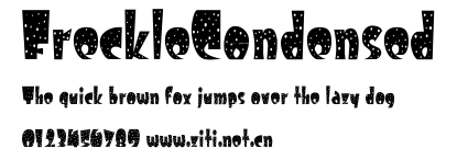 FreckleCondensed.ttf字體轉換器圖片