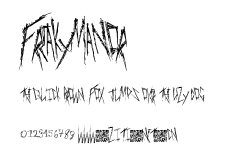 FreakyManor.ttf字體轉換器圖片