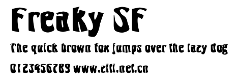 Freaky SF.ttf字體轉換器圖片