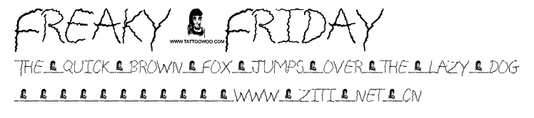 Freaky Friday.ttf字體轉換器圖片