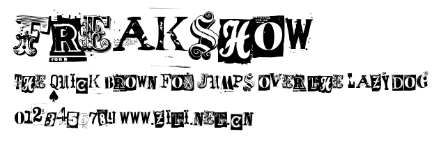 Freakshow.ttf字體轉換器圖片