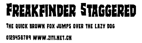 Freakfinder Staggered.ttf字體轉換器圖片