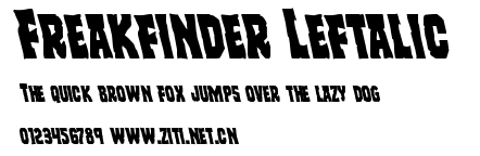 Freakfinder Leftalic.ttf字體轉換器圖片